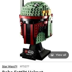 LEGO Star Wars Bounty Hunter Helmet in Green and Red